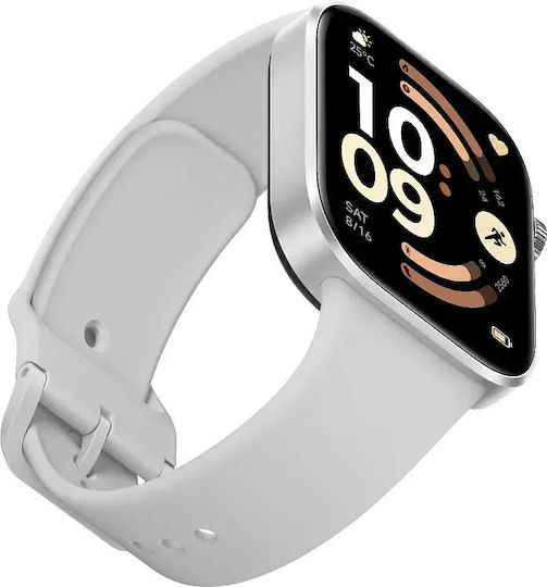 Xiaomi Redmi Watch 6 Aluminium 46mm με Παλμογράφο (Silver Gray)