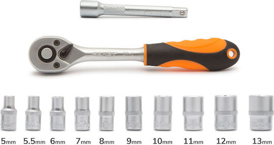 Cheie Cu Clichet Cu Tubulare 1/4" 12 Bucăți