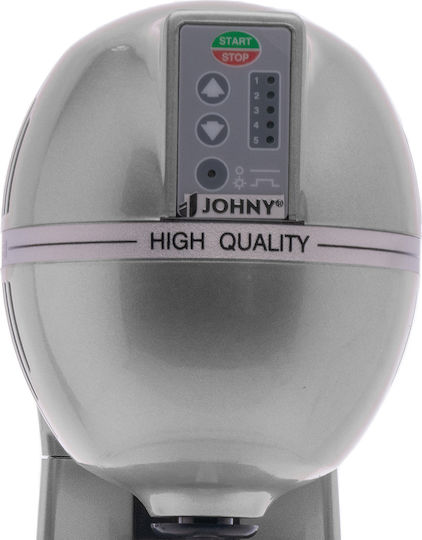 Johny Епъргелна кафемашина AK/2-5T Pulse RAL Silver 400W с 5 скорости