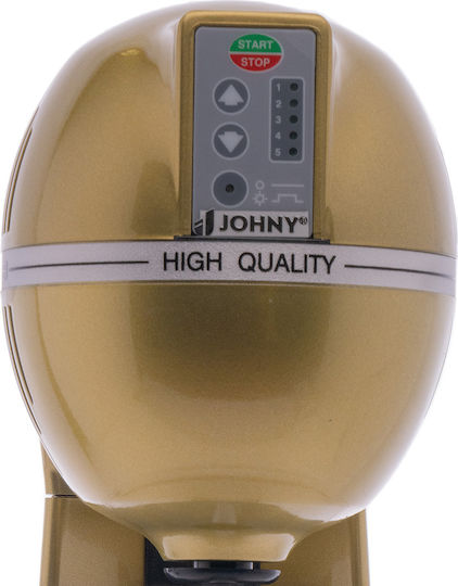 Johny Επαγγελματική Καφετιέρα AK/2-5T Pulse RAL in Gold Farbe 400W mit 5 Geschwindigkeiten