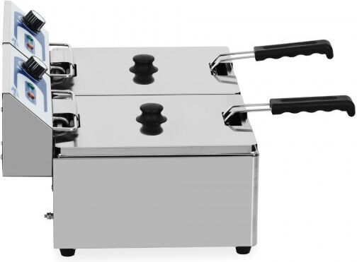 Dynamic Electric Fryer Double 6kW Capacity 2x10lt 55x41.5x29cm EF-6L-2