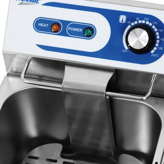 Dynamic Electric Fryer Double 6kW Capacity 2x10lt 55x41.5x29cm EF-6L-2