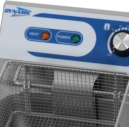 Dynamic Electric Fryer Double 6kW Capacity 2x10lt 55x41.5x29cm EF-6L-2