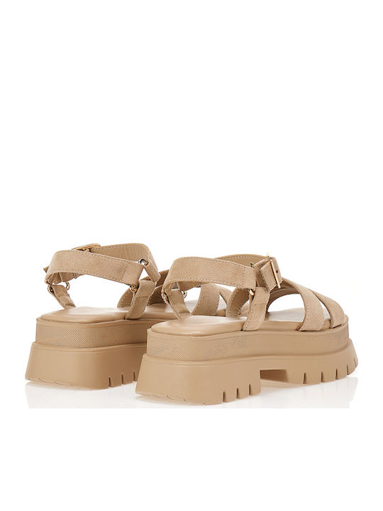 Sommer Damenplattformen Khaki