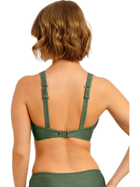 "Arizona Wave" Top De Bikini Cu Burete Floral Verde Cipriu