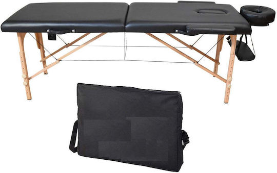 Pat De Fizioterapie Pliabil Negru 185x60cm