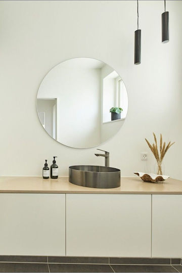SteweHome STE-009600-P9600 Στρογγυλός από Πλαστικό 45x45cm Ασημί SteweHome STE-009600-P9600 Στρογγυλός από Πλαστικό 45x45cm Ασημί