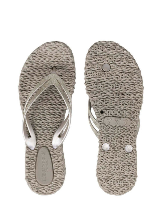Damen Zehentrenner Mit Plattformen In Beige Farbe