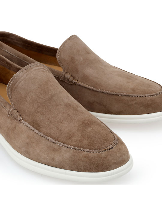 Leather Men's Loafers in Brown Colour