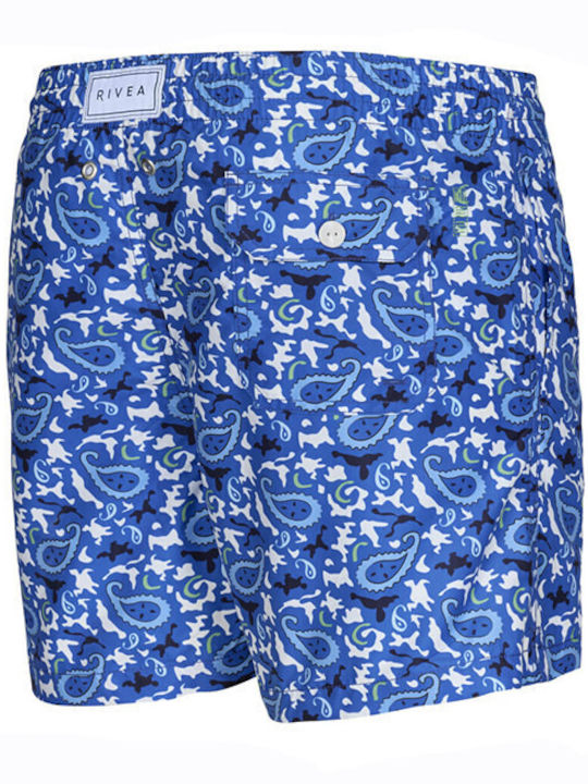 Costum De Baie Bărbați Pantaloni Scurți Albaștri