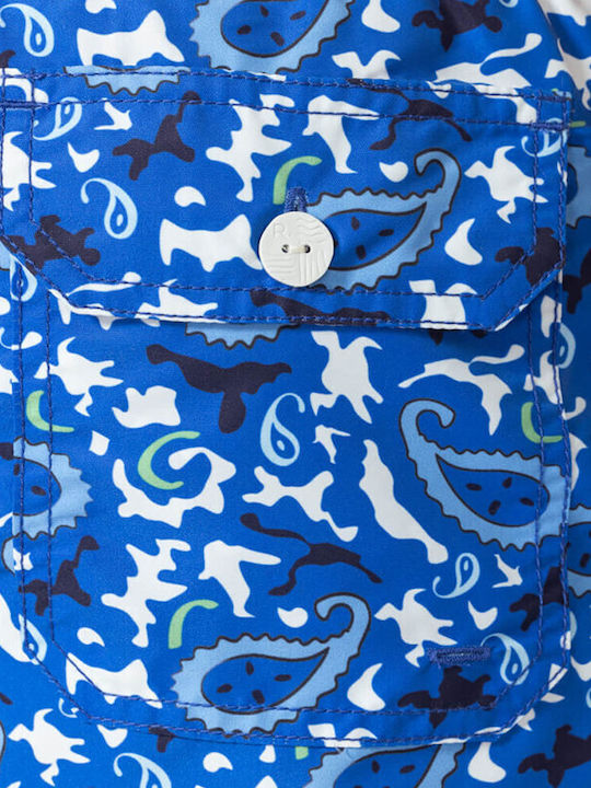 Costum De Baie Bărbați Pantaloni Scurți Albaștri