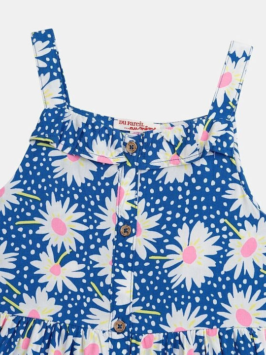 Girls Sleeveless Blue Dress