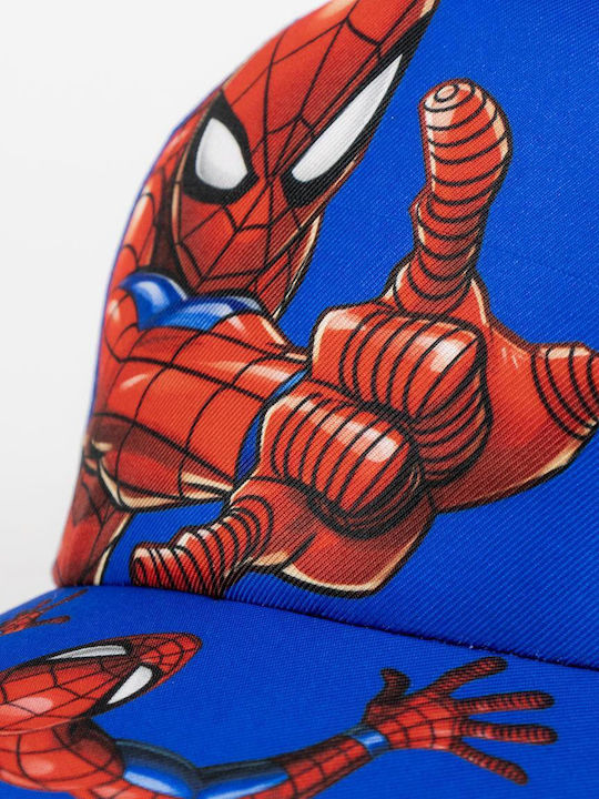 Cerda Παιδικό Καπέλο Jockey Υφασμάτινο Spiderman Μπλε