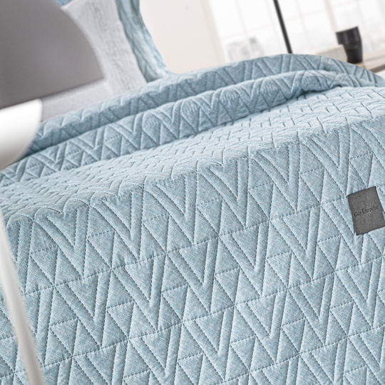 Guy Laroche Kylian Tagesdecken King Size aus Polyester Denim 250x240cm 2Stücke