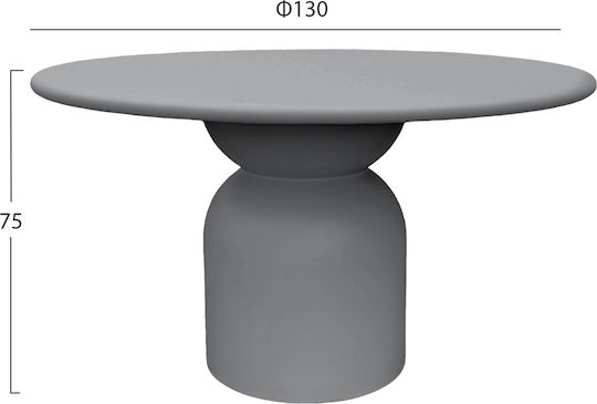 Kazvin Στρογγυλό Τραπεζαρίας 130x130x75εκ. Kazvin Στρογγυλό Τραπεζαρίας 130x130x75εκ.