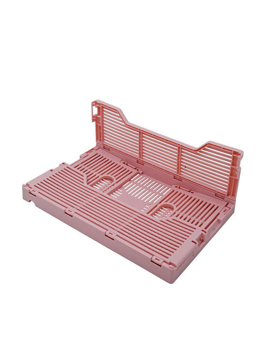 Sidirela Καλάθι Αποθήκευσης Πλαστικό Ροζ 40x30x15.5cm