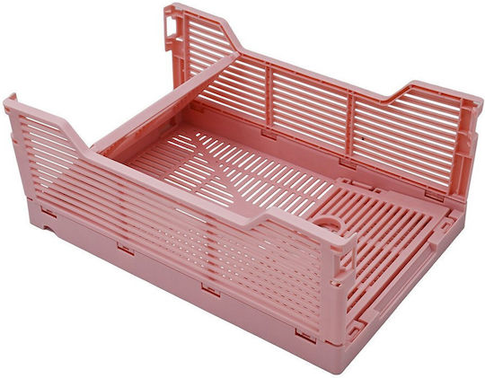 Sidirela Coș de Depozitare Plastic Verde 40x30x15.5cm E-4682