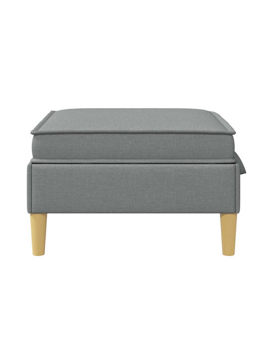 Living Room Stools With Storage Space Upholstered With Brown Fabric