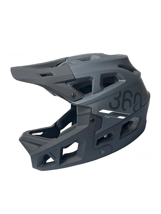 Integra Vollgesicht Fahrradhelm Schwarz