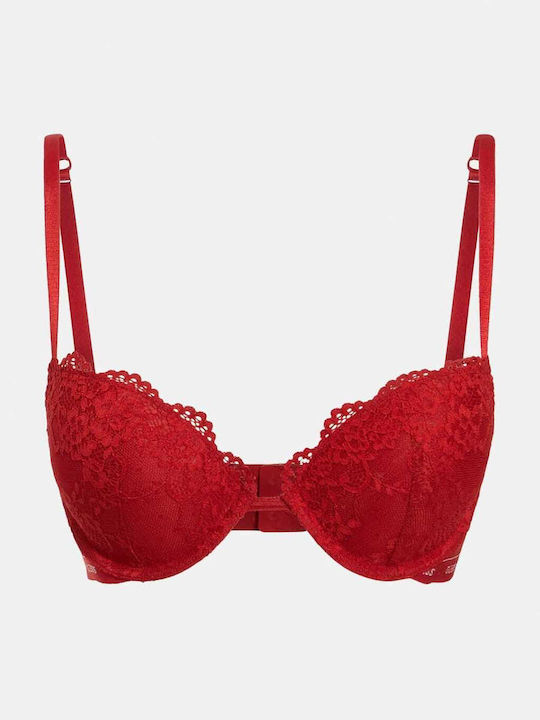 Red Push Up Bra