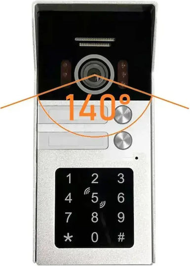 Wireless Video Intercom Set Wi-Fi Black
