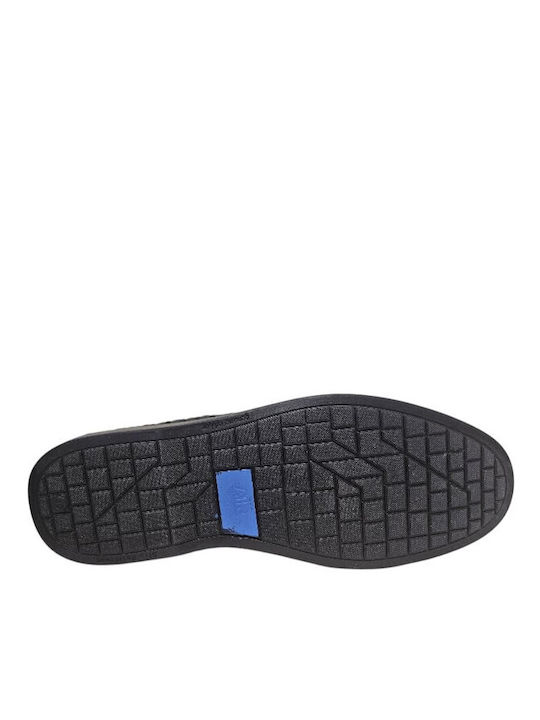 Leather Men's Casual Black Shoes SEL-045-Black