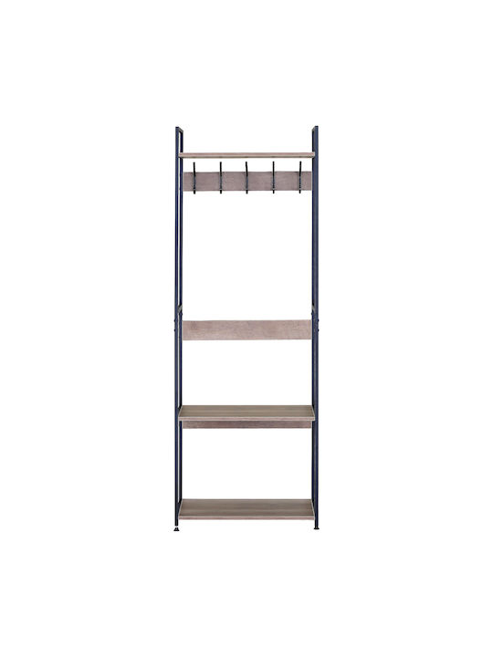 Hallway Furniture Oak/Black 59.5x39.7x174.65cm