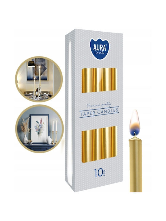 Aura Glass Dekoratives Lichtkerze 10Stück 2,3x2,3cm