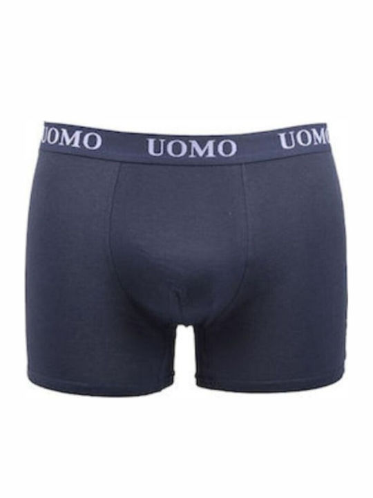 Herren Boxershorts Blau Anthrazit Grau 3er Pack
