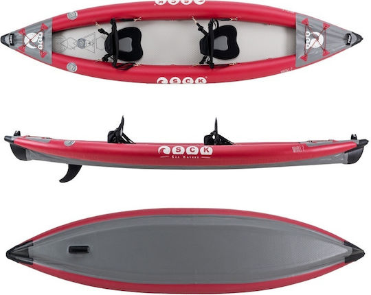 SCK 0202-12749 Plastic Sea Kayak 2 People Gray