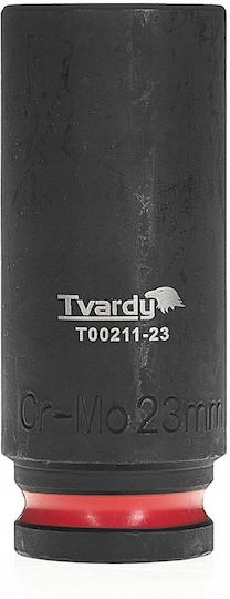 Tvardy Καρυδάκι Αέρος Μακρύ με Καρέ Υποδοχής 1/2" Διάμετρος 23mm