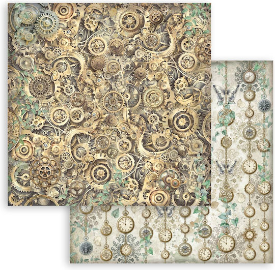 Χαρτιά Scrapbooking 10τεμ 20.3×20.3cm Stamperia Gardens Time Backgrounds
