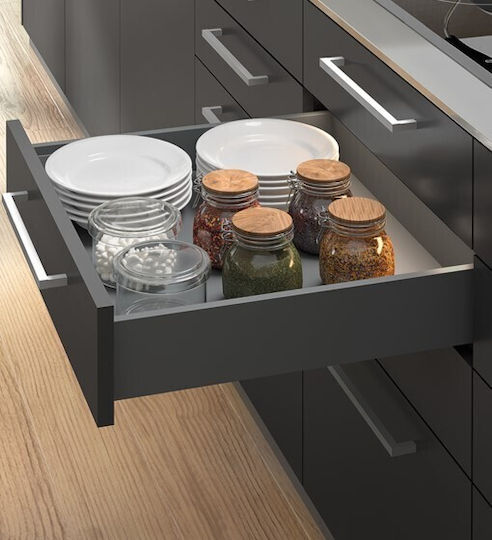 Drawer Brake Emuca Vertex 3D 93x500mm Anthracite 40kg
