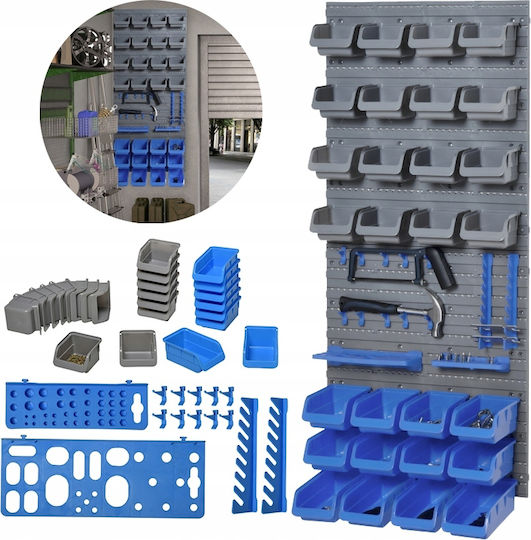 Wall Board Blue-grey Containers 44 Pieces