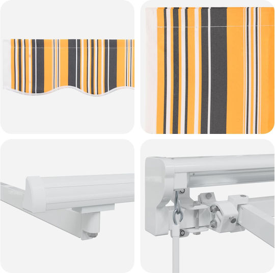 vidaXL Yellow Awning Frame with PU Coating 3x5m