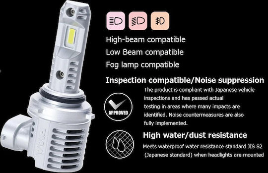PIAA Car Lamp For Auto-Moto HB3 / HB4-9006 / HIR2-9012 LED 6000K Cold White 12V 34W