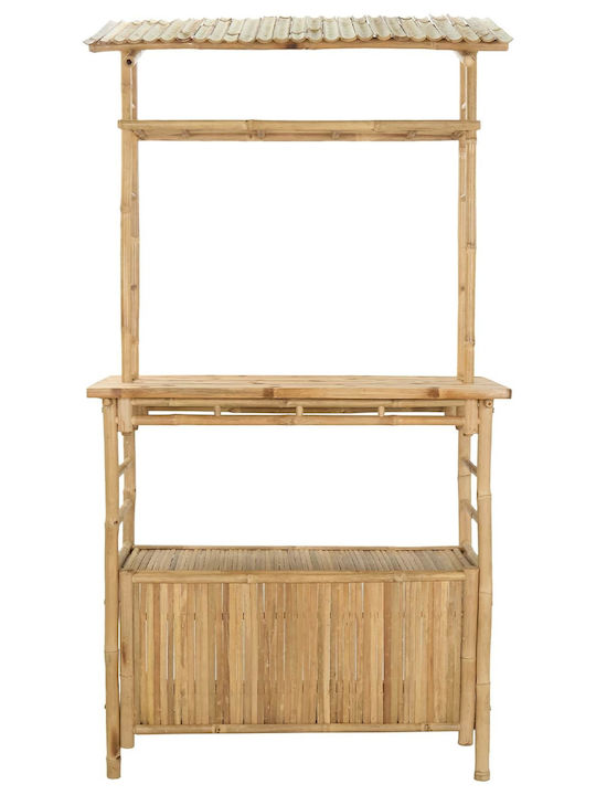 Plastic Outdoor Bar Table Natural 110x50cm