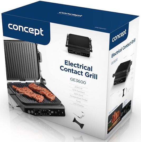 Concept Grătar Electric de Masă cu Capac