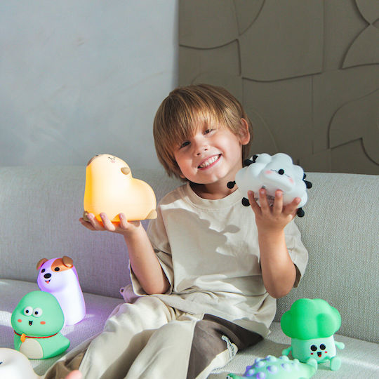 InnoGio Kinder Tischlampe Silikon Gio Woolie Sheep