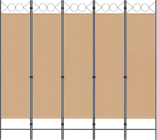 vidaXL Декоративен Параван Текстилен 200x180cm