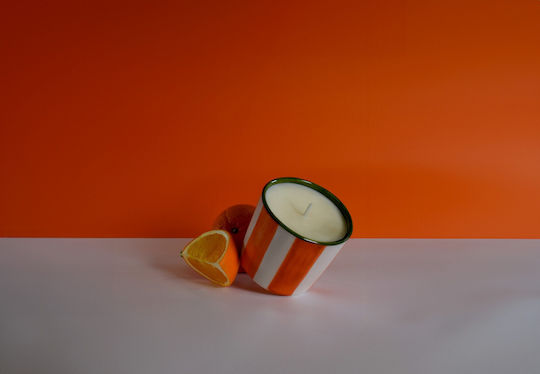 Ambientair Aromatisch Kerze in Gefäß mit Parfüm Orange 320gr
