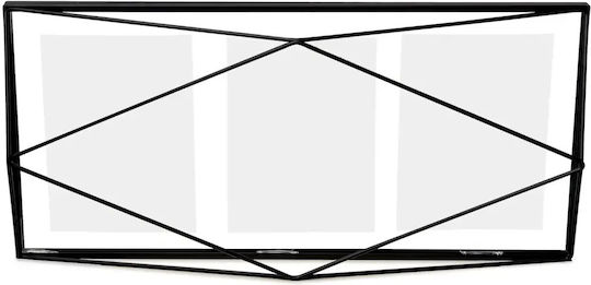 Umbra Prisma Wall Photo Frame Metallic with Black Frame 2 Pieces