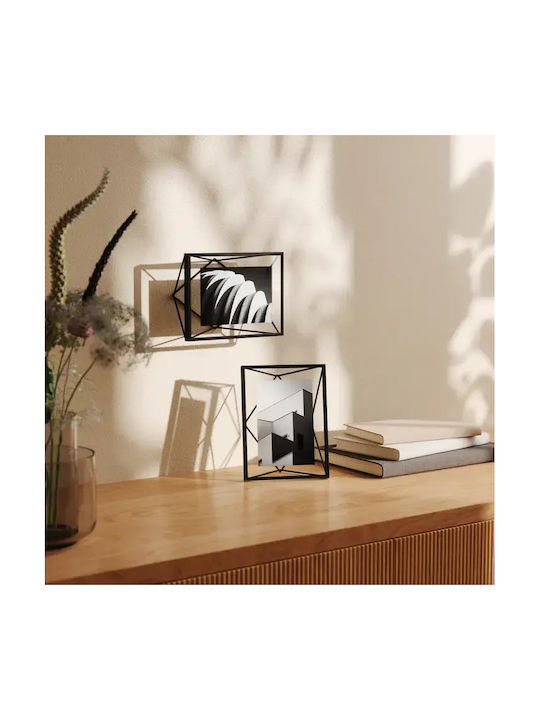 Umbra Prisma Wall Photo Frame Metallic with Black Frame 2 Pieces