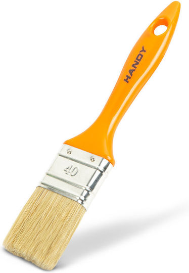Silver Paintbrush 40 Mm Plastic Handle Washable Paint Varnish Glaze