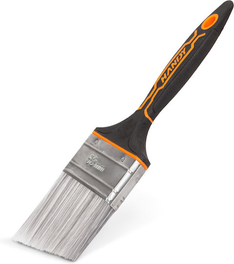 Angled Paintbrush 2.5 Inch 63 Mm Ergonomic Plastic Handle Washable Paint Varnish Stain