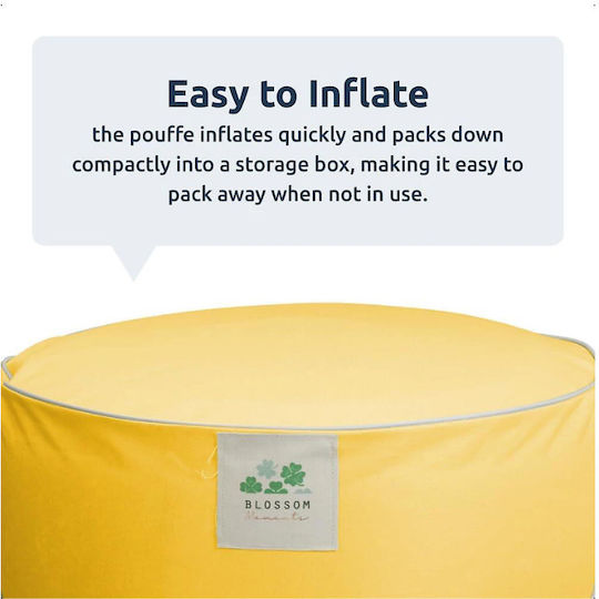 Progarden Inflatable Pool Float Yellow 55x25cm