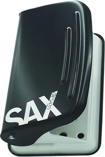 Sax Paper Punch with Guide 2-Hole for 10 Sheets Various Colours Sax in Blue Colour