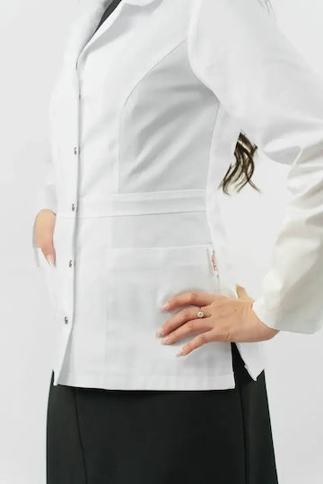 Masstex Geacă Medicală Unisex Alb