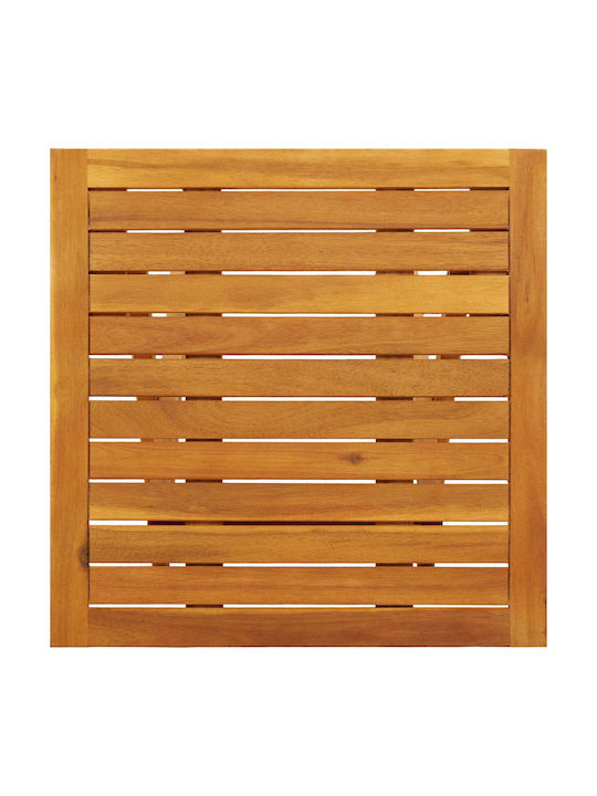 Șezlong Din Lemn Cu Pernă Bej Set Cu Masă 2 Buc 146x55x91 cm