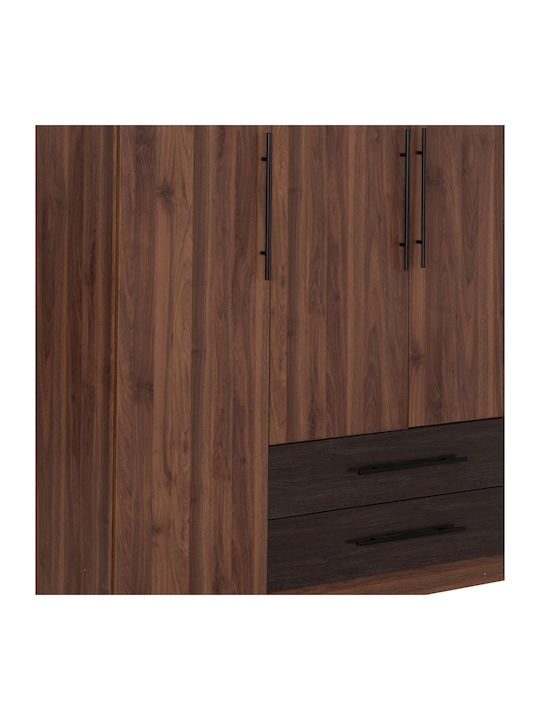Dulap Triplă cu Loft Nucă 150x55.5x160cm